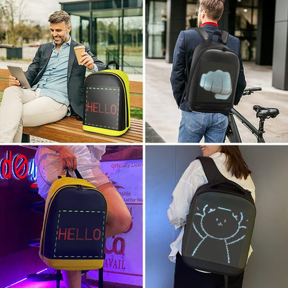 LED Backpack – Portable Smart Walking Billboard with APP Control, Outdoor LED Display Bag