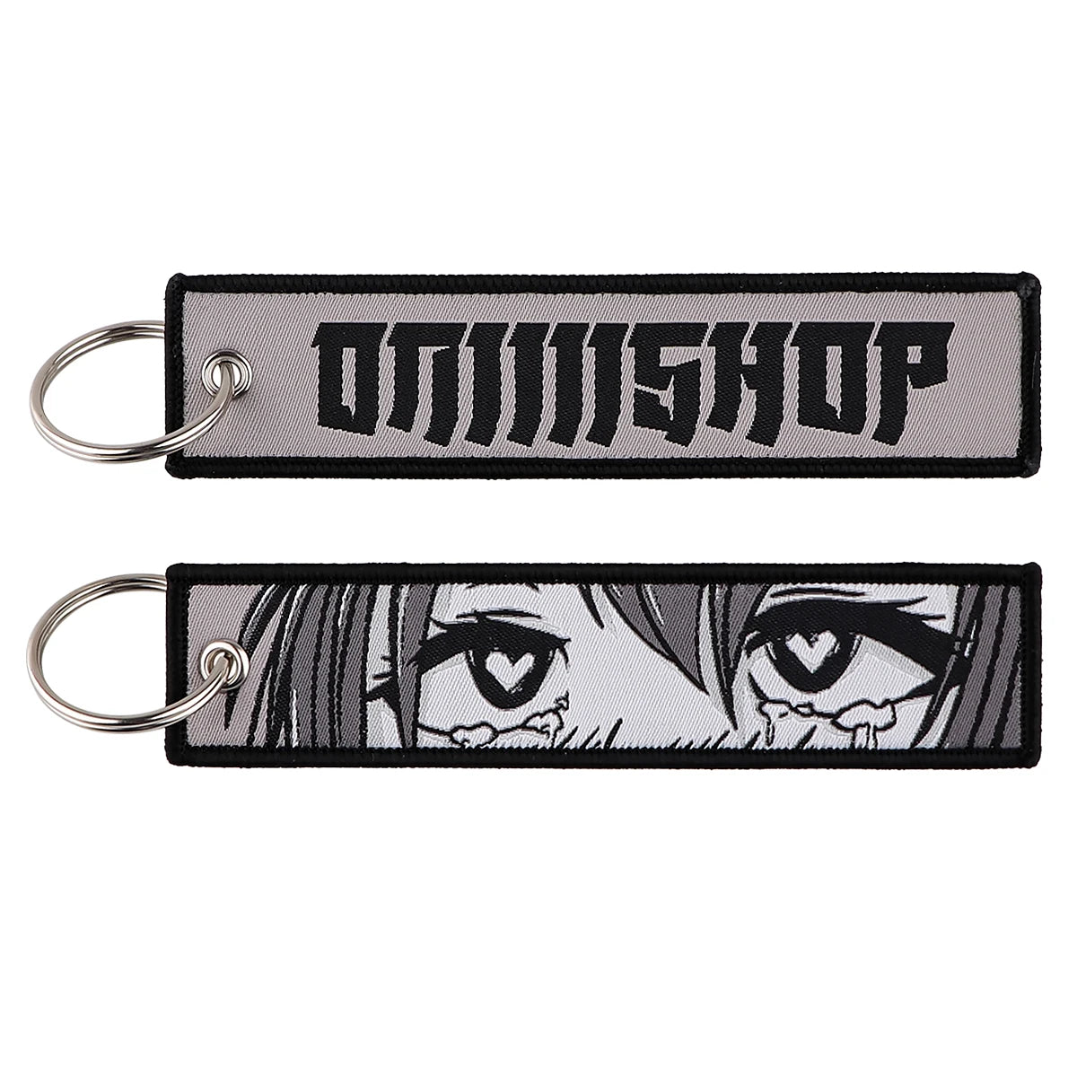 Cool Japanese Anime Embroidered Keychain – Stylish Key Fob for Cars, Motorcycles, Backpacks & Gifts