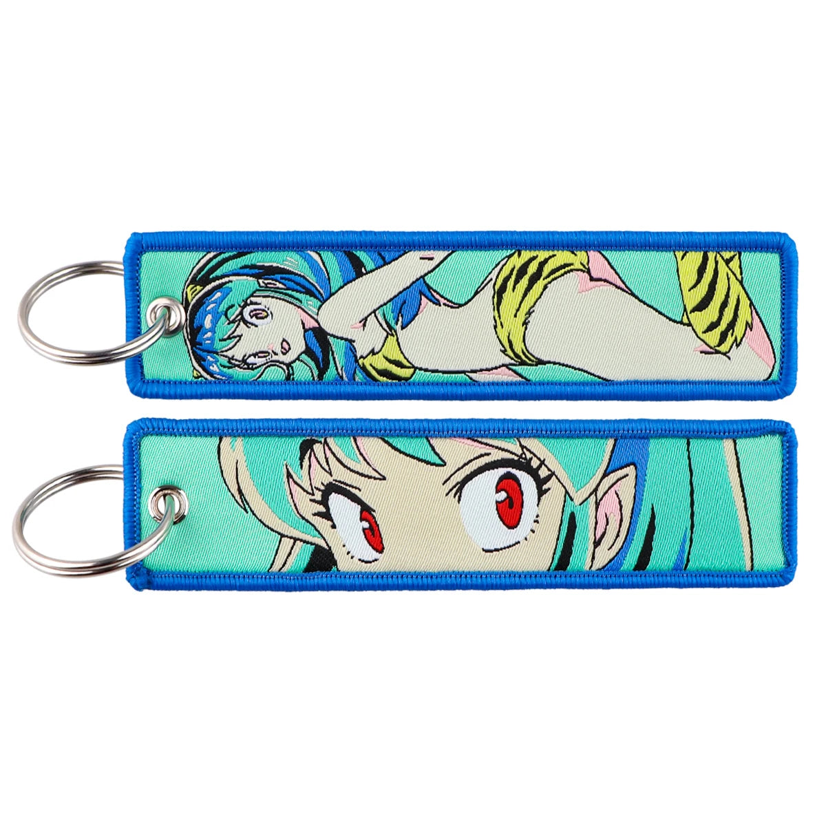 Cool Japanese Anime Embroidered Keychain – Stylish Key Fob for Cars, Motorcycles, Backpacks & Gifts