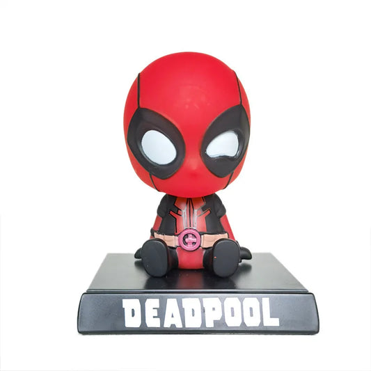 12cm Marvel Deadpool Bobblehead – PVC Action Figure for Cars, Gifts, and Collectors