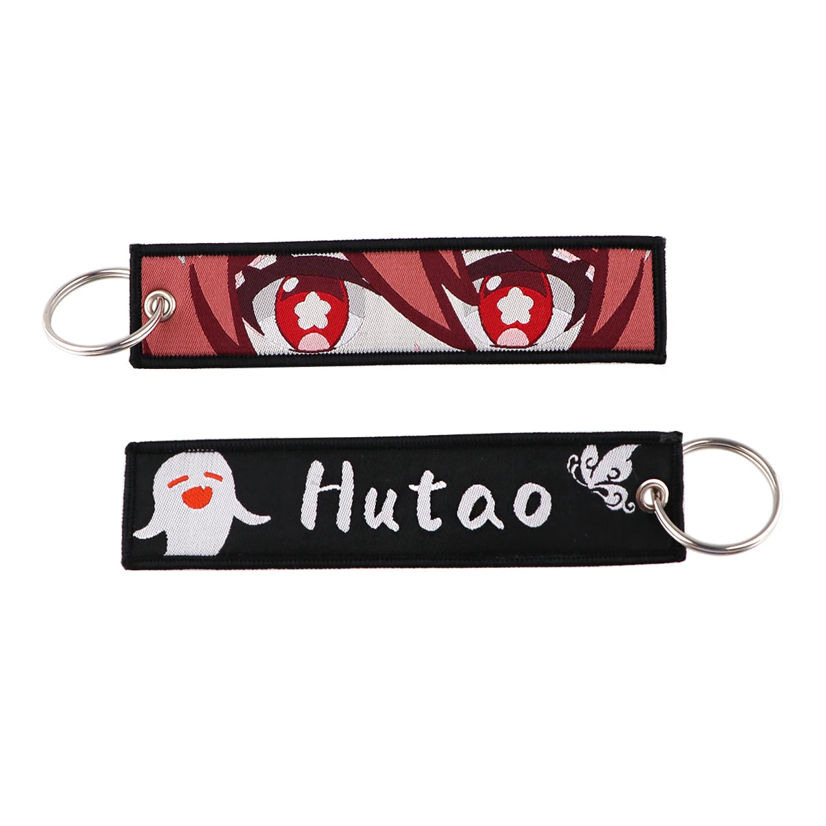 Cool Japanese Anime Embroidered Keychain – Stylish Key Fob for Cars, Motorcycles, Backpacks & Gifts