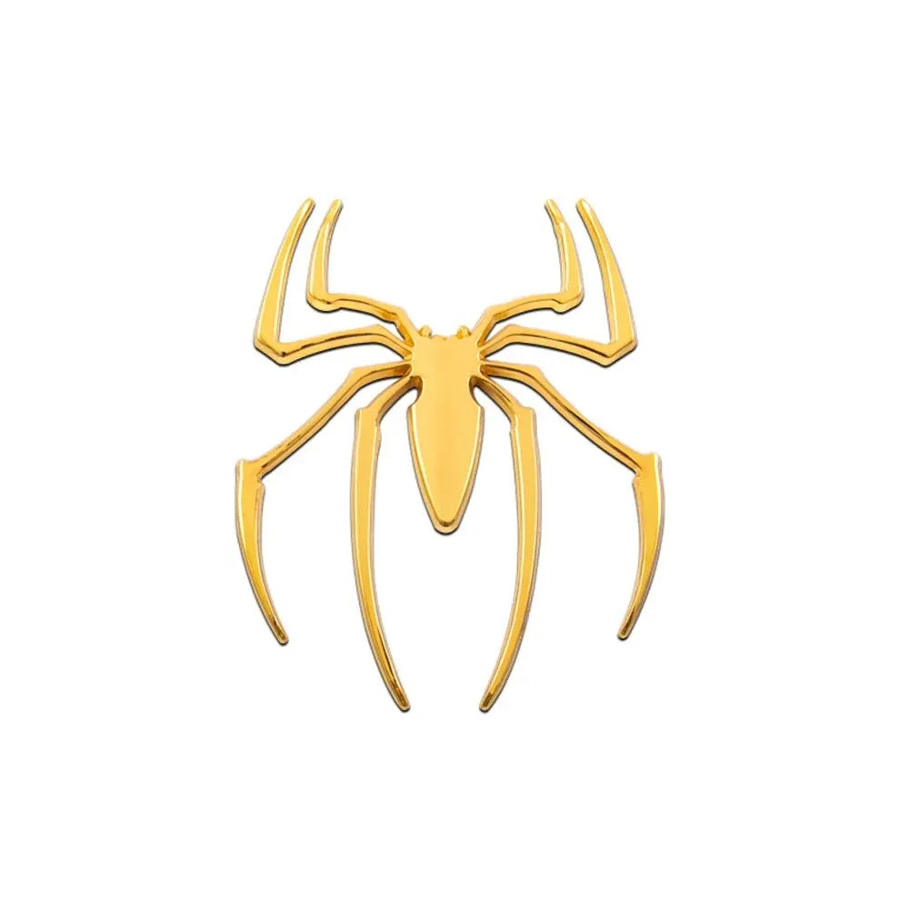 3D Metal Spider Car Emblem – Sleek Chrome Badge for Auto Styling