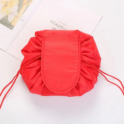 Women’s Drawstring Cosmetic Bag – Travel Makeup Organizer, Waterproof Toiletry Storage Pouch