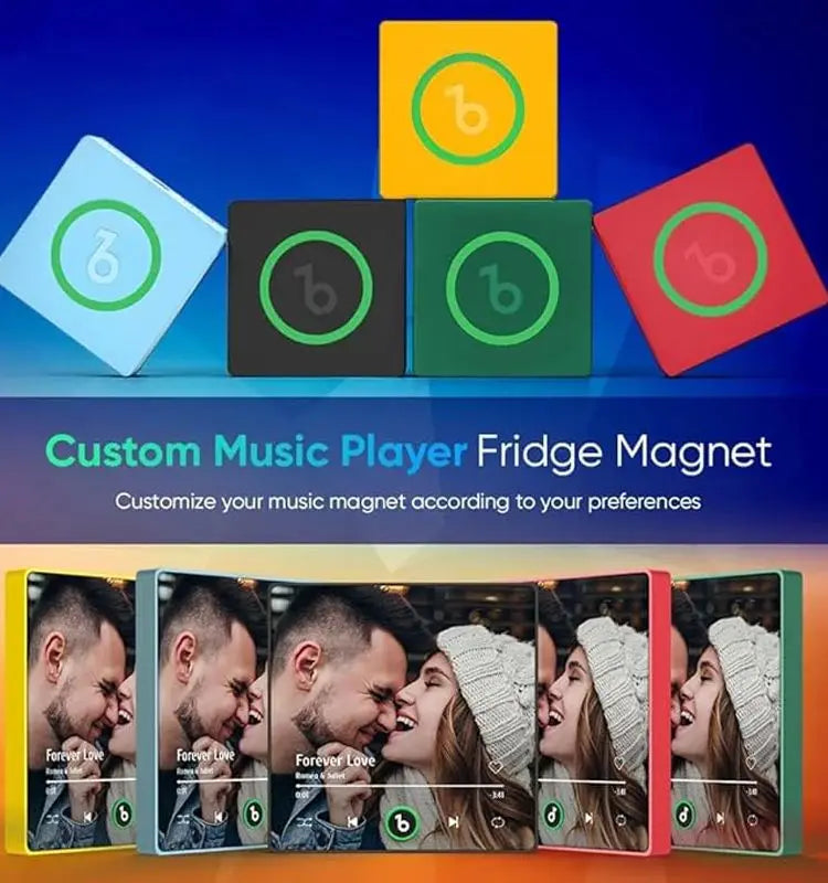 Fridgebeats™ Personalized Music Fridge Magnet – Decorative Custom Gift for Girlfriend or Wife