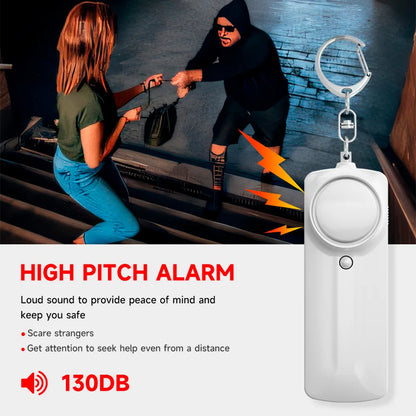 130dB Personal Security Alarm – Self-Defense Keychain for Women, Children, and Elders | Portable Emergency Safety Device