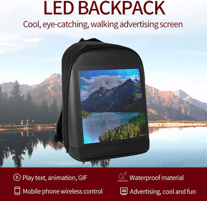 LED Backpack – Portable Smart Walking Billboard with APP Control, Outdoor LED Display Bag